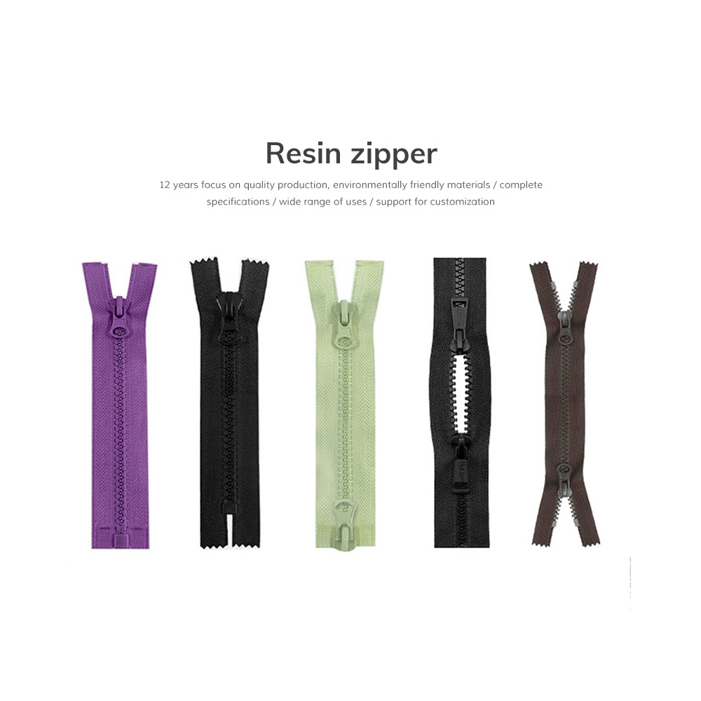 Resin zipper